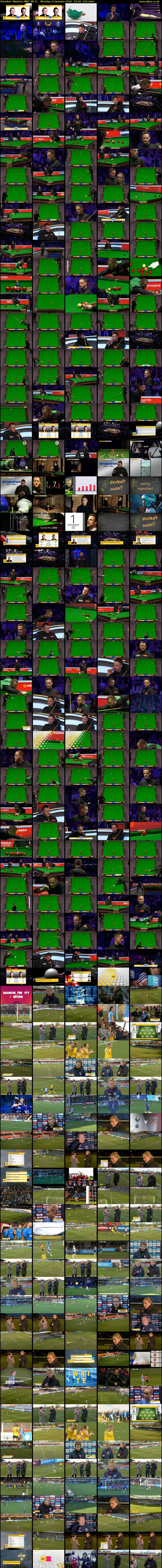 Snooker: Masters (BBC RB 1) Monday 13 January 2020 19:00 - 23:00