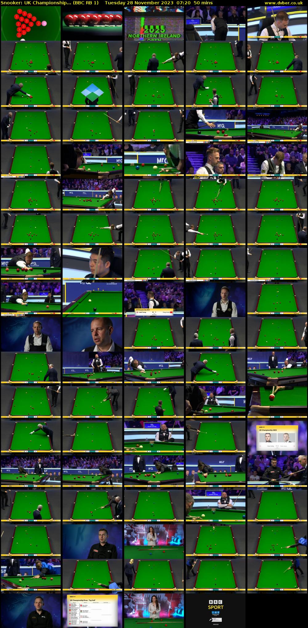 Snooker: UK Championship... (BBC RB 1) Tuesday 28 November 2023 07:20 - 08:10