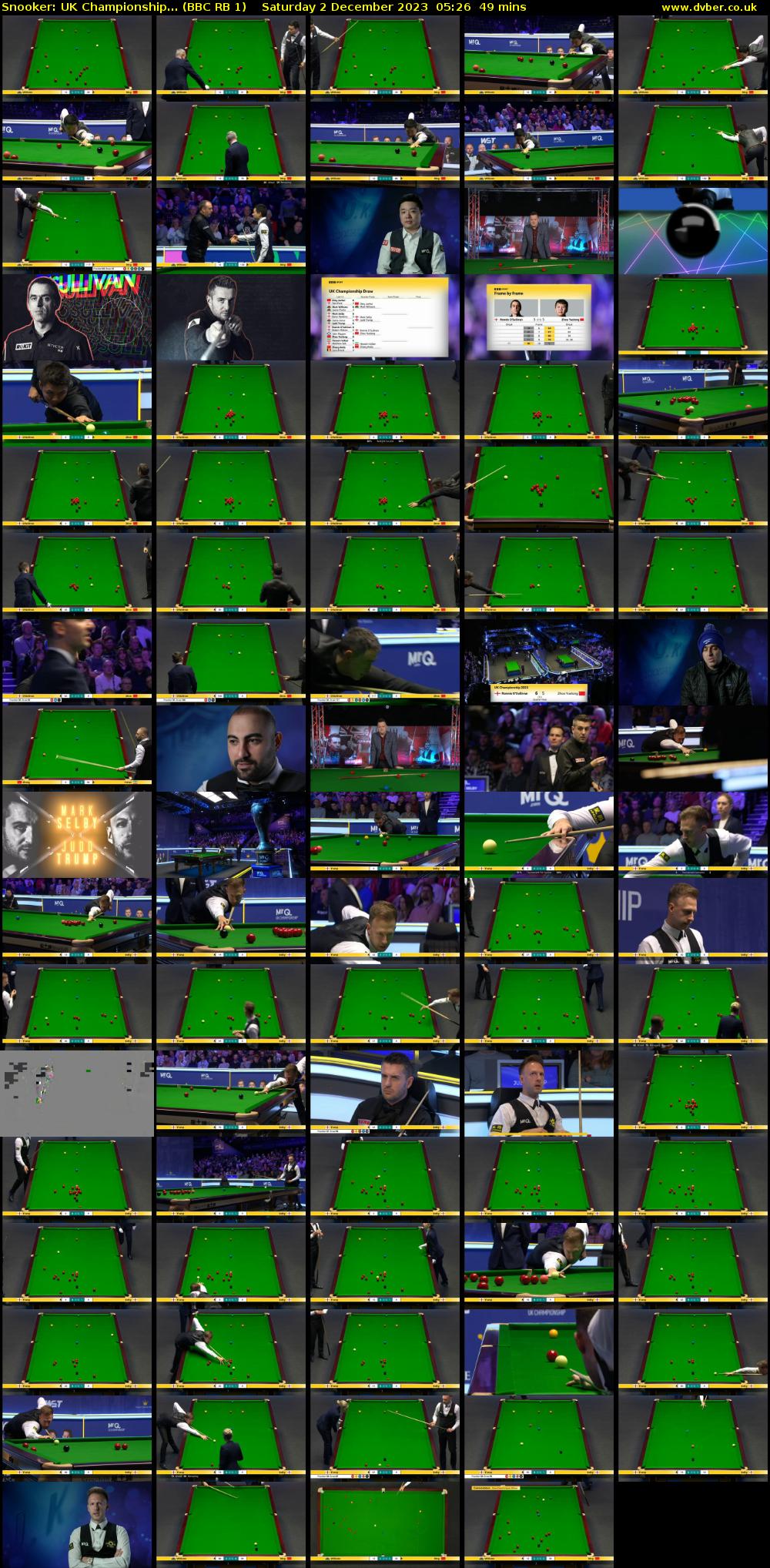 Snooker: UK Championship... (BBC RB 1) Saturday 2 December 2023 05:26 - 06:15