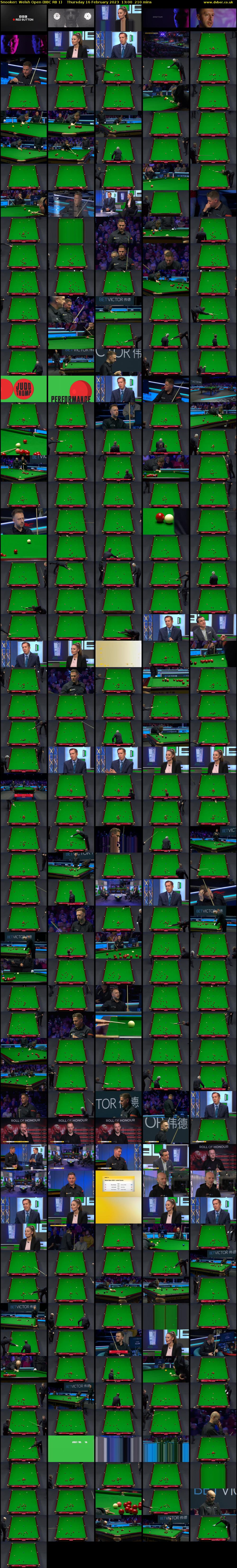 Snooker: Welsh Open (BBC RB 1) Thursday 16 February 2023 13:00 - 16:30
