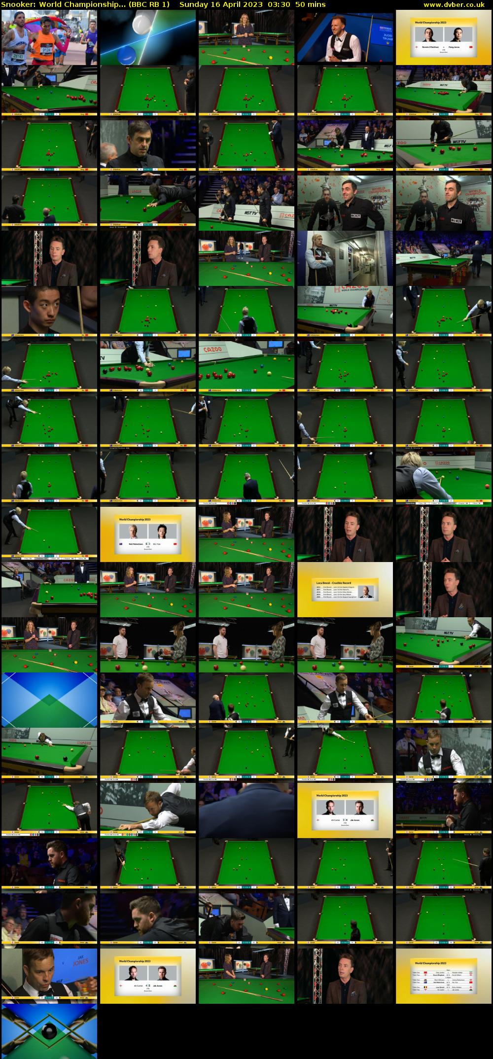 Snooker: World Championship... (BBC RB 1) Sunday 16 April 2023 03:30 - 04:20