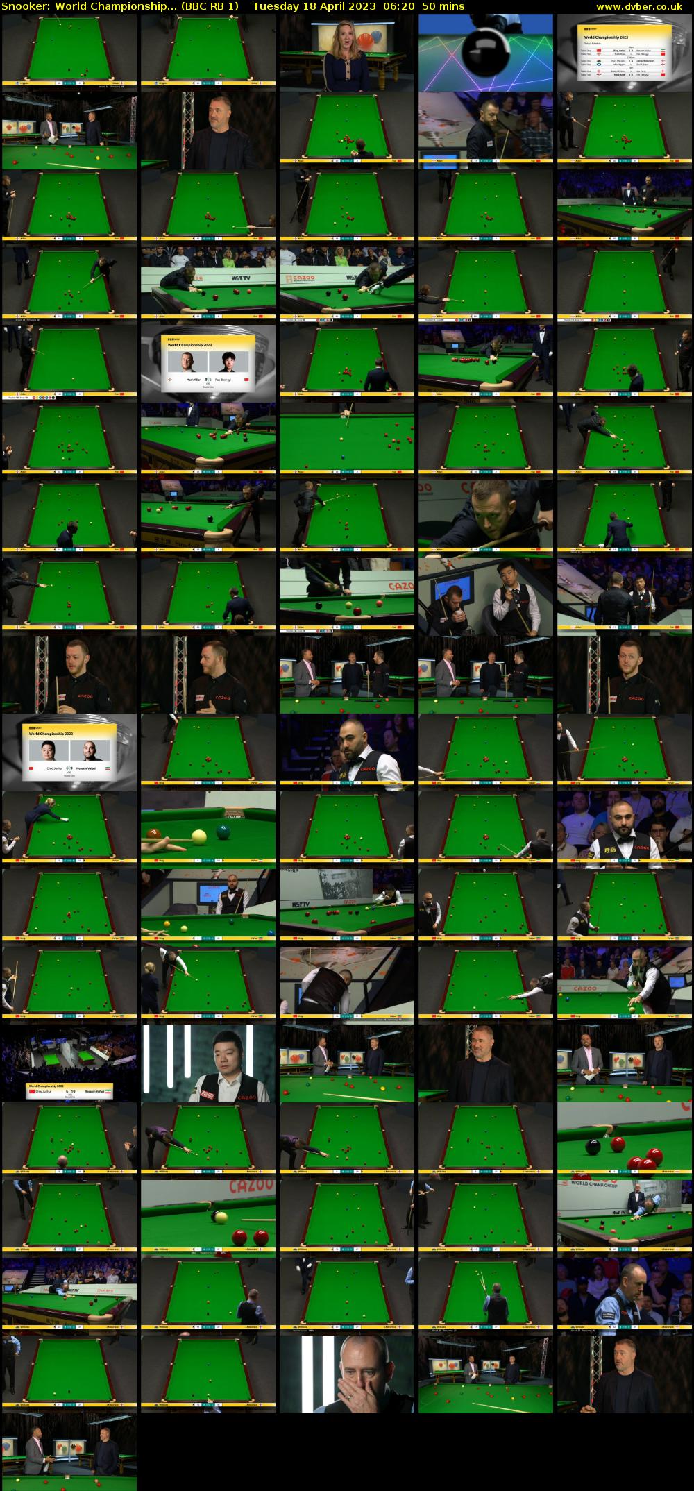 Snooker: World Championship... (BBC RB 1) Tuesday 18 April 2023 06:20 - 07:10
