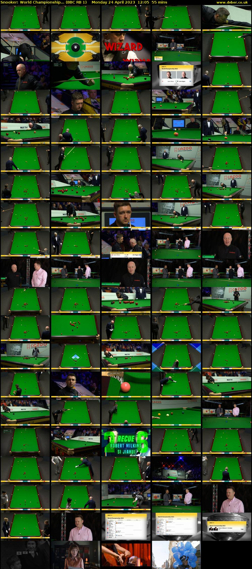 Snooker: World Championship... (BBC RB 1) Monday 24 April 2023 12:05 - 13:00