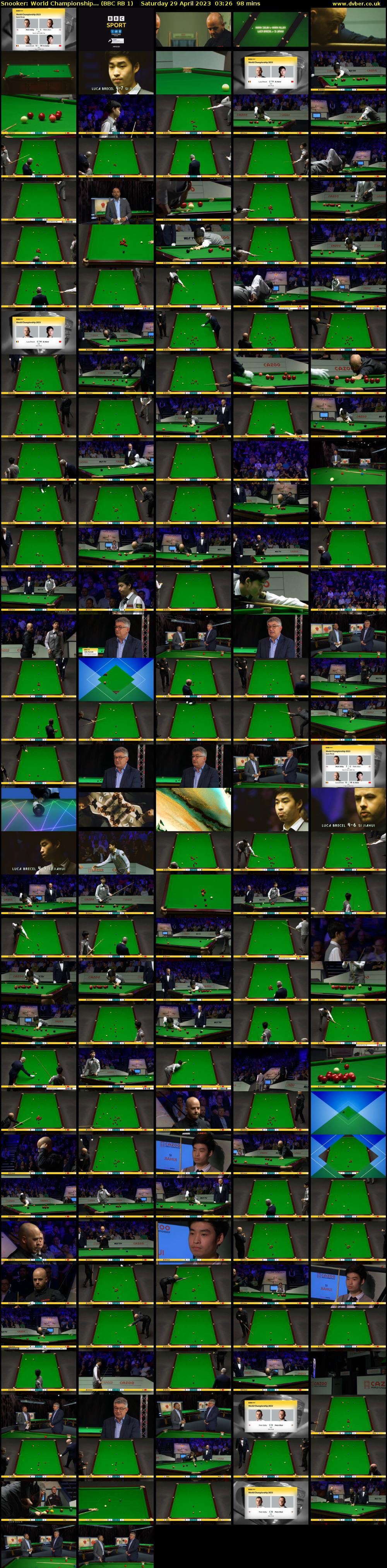 Snooker: World Championship... (BBC RB 1) Saturday 29 April 2023 03:26 - 05:04