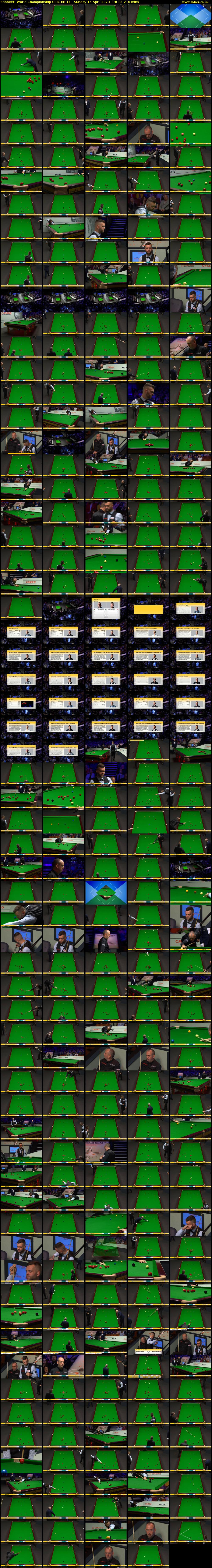 Snooker: World Championship (BBC RB 1) Sunday 16 April 2023 14:30 - 18:00