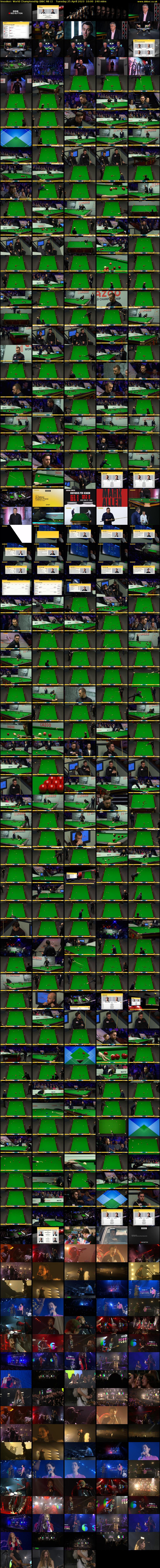 Snooker: World Championship (BBC RB 1) Tuesday 25 April 2023 10:00 - 14:00