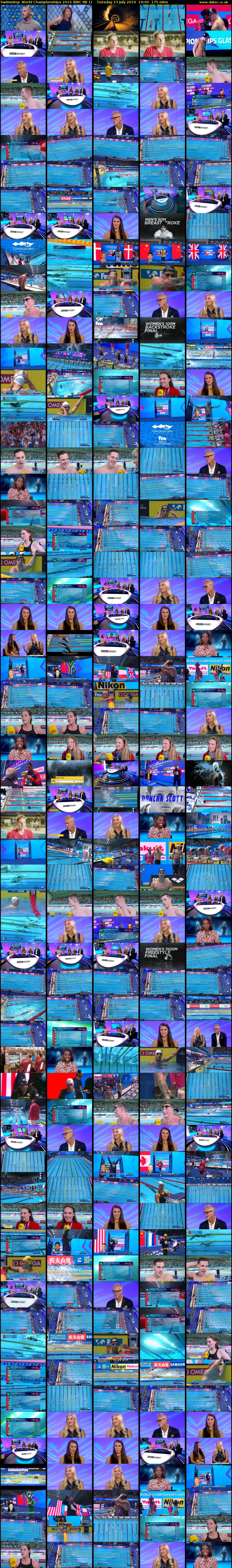 Swimming: World Championships 2019 (BBC RB 1) Tuesday 23 July 2019 19:00 - 21:55