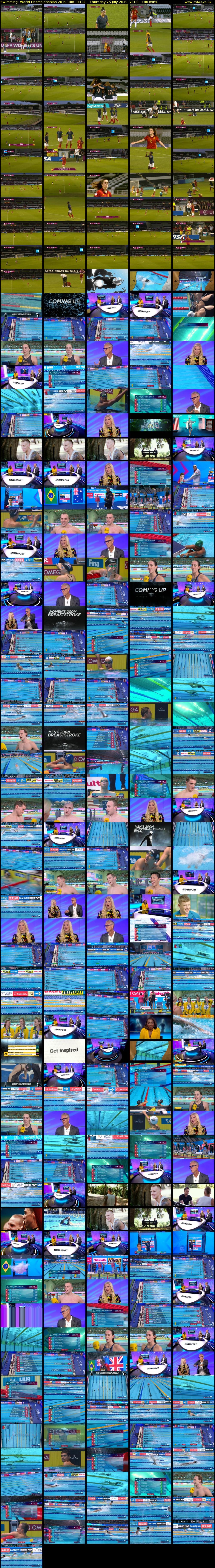 Swimming: World Championships 2019 (BBC RB 1) Thursday 25 July 2019 21:30 - 00:30