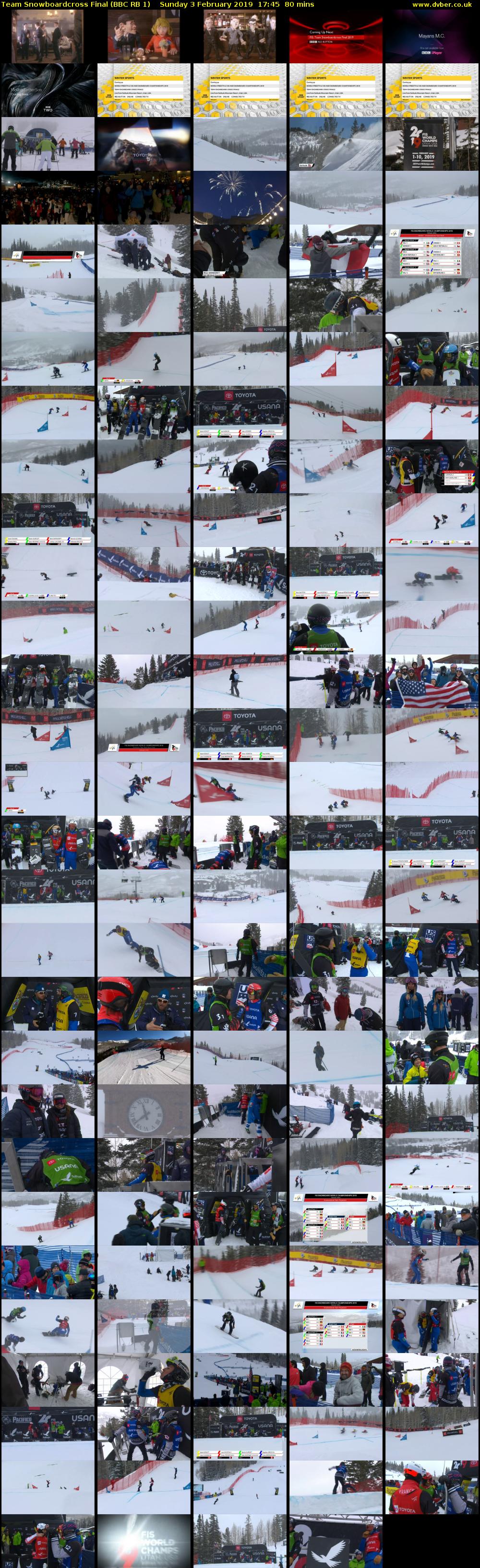 Team Snowboardcross Final (BBC RB 1) Sunday 3 February 2019 17:45 - 19:05