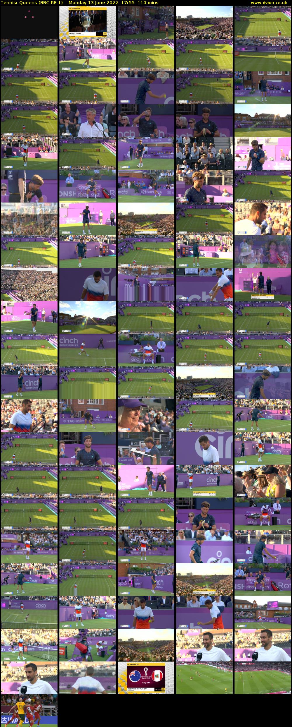 Tennis: Queens (BBC RB 1) Monday 13 June 2022 17:55 - 19:45