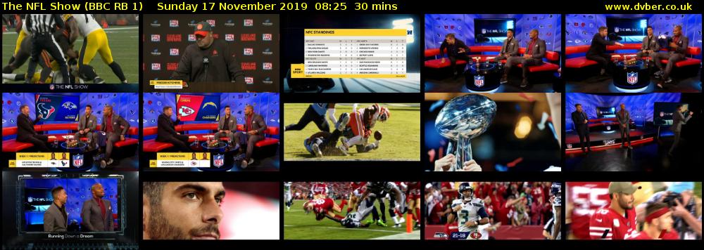 The NFL Show (BBC RB 1) Sunday 17 November 2019 08:25 - 08:55