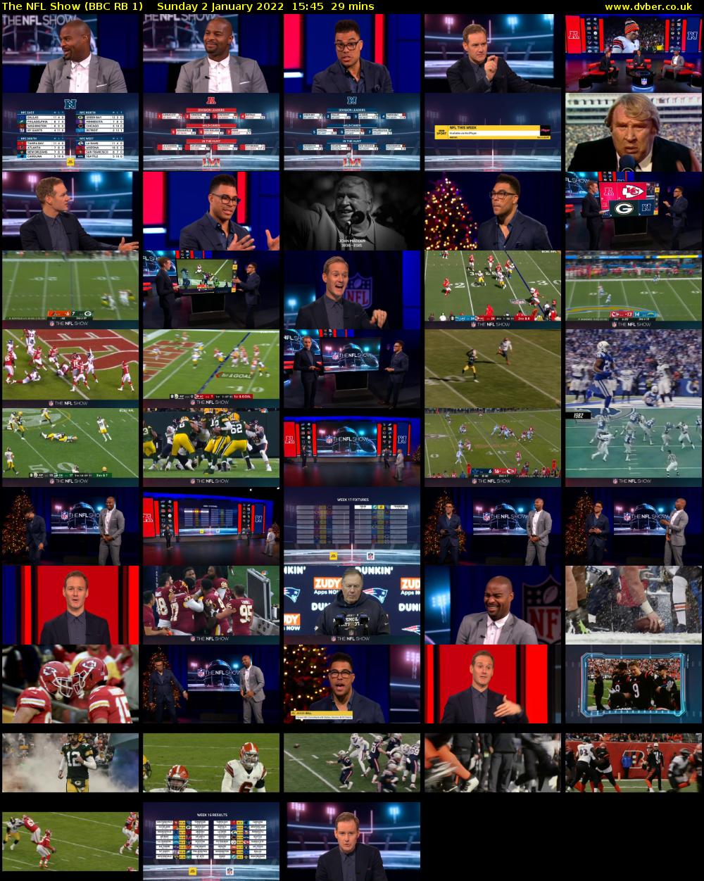 The NFL Show (BBC RB 1) Sunday 2 January 2022 15:45 - 16:14