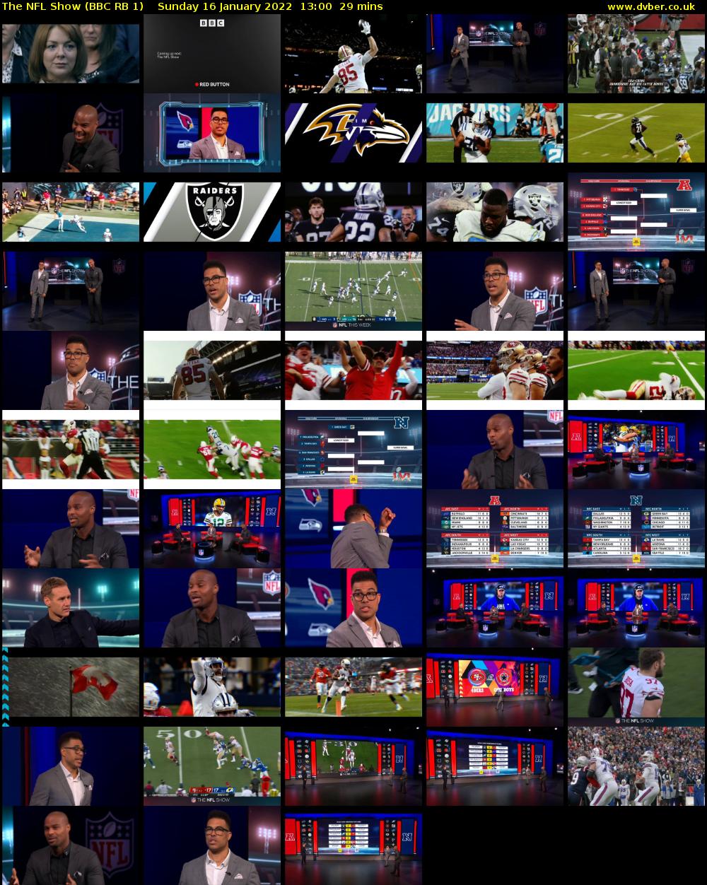 The NFL Show (BBC RB 1) Sunday 16 January 2022 13:00 - 13:29