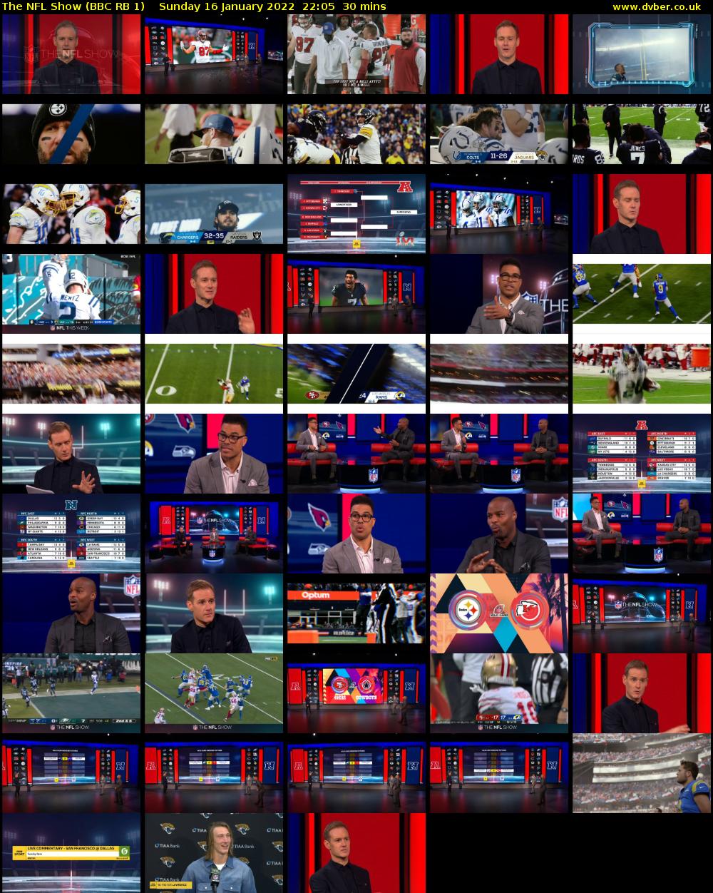 The NFL Show (BBC RB 1) Sunday 16 January 2022 22:05 - 22:35