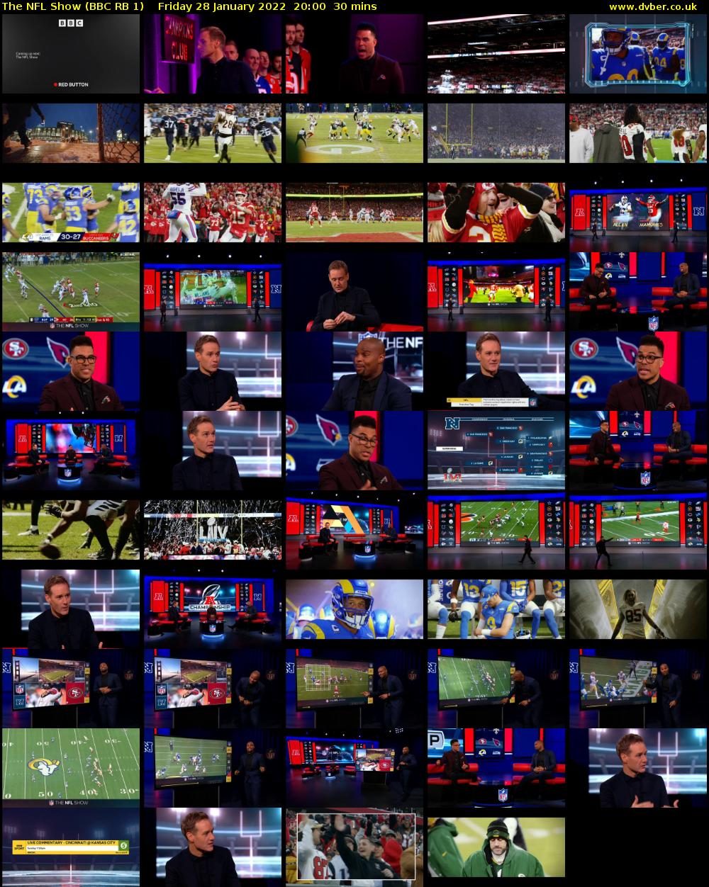 The NFL Show (BBC RB 1) Friday 28 January 2022 20:00 - 20:30