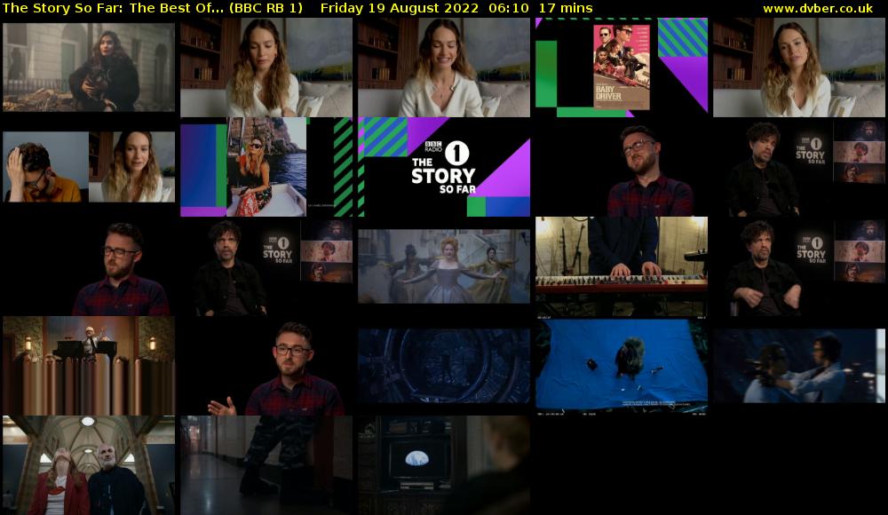 The Story So Far: The Best Of... (BBC RB 1) Friday 19 August 2022 06:10 - 06:27