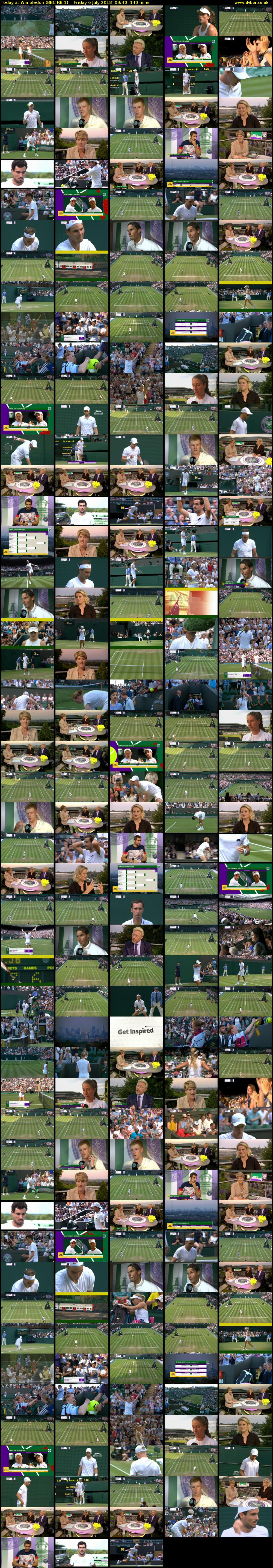 Today at Wimbledon (BBC RB 1) Friday 6 July 2018 03:40 - 06:00