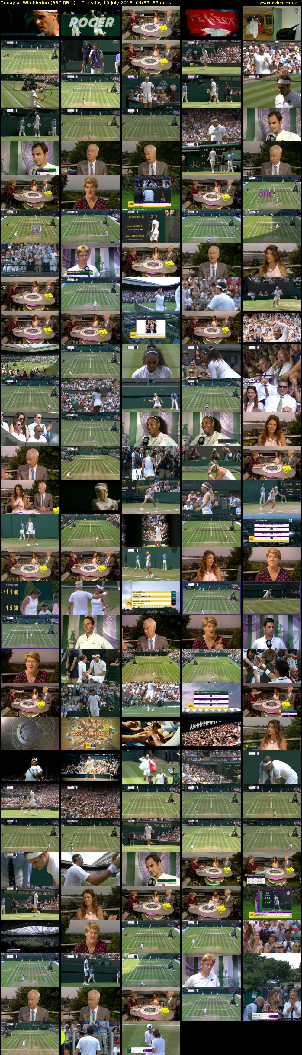 Today at Wimbledon (BBC RB 1) Tuesday 10 July 2018 04:35 - 06:00