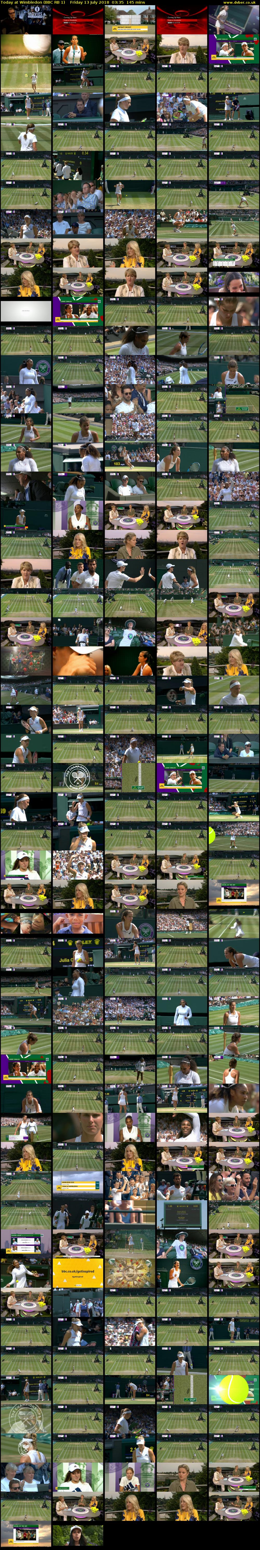 Today at Wimbledon (BBC RB 1) Friday 13 July 2018 03:35 - 06:00