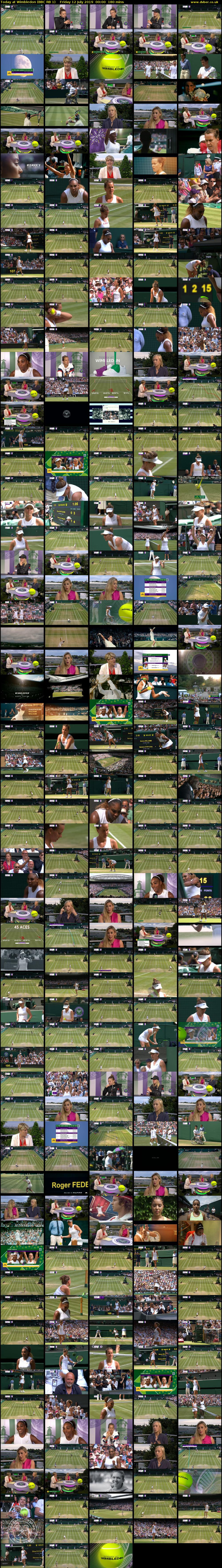 Today at Wimbledon (BBC RB 1) Friday 12 July 2019 00:00 - 03:00