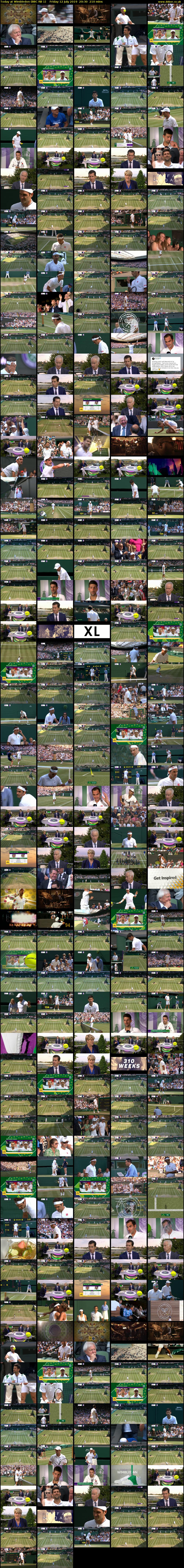 Today at Wimbledon (BBC RB 1) Friday 12 July 2019 20:30 - 00:00