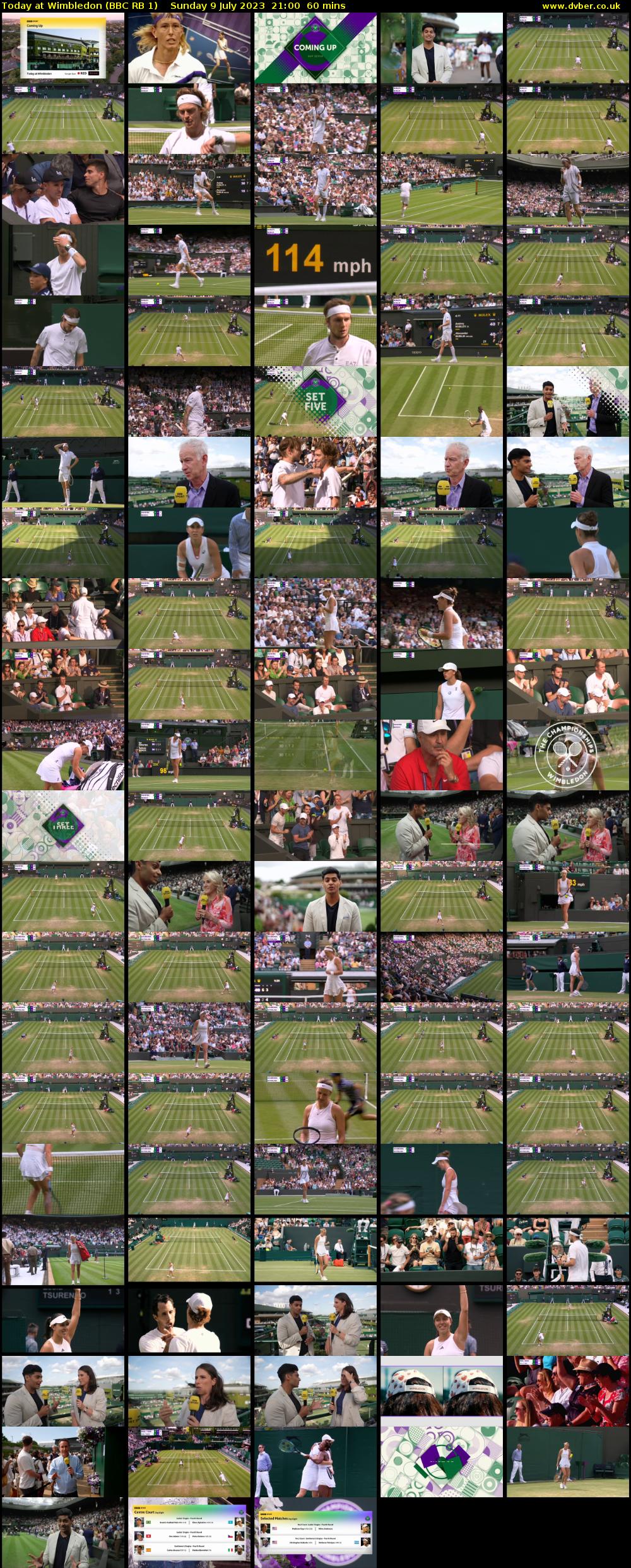 Today at Wimbledon (BBC RB 1) Sunday 9 July 2023 21:00 - 22:00