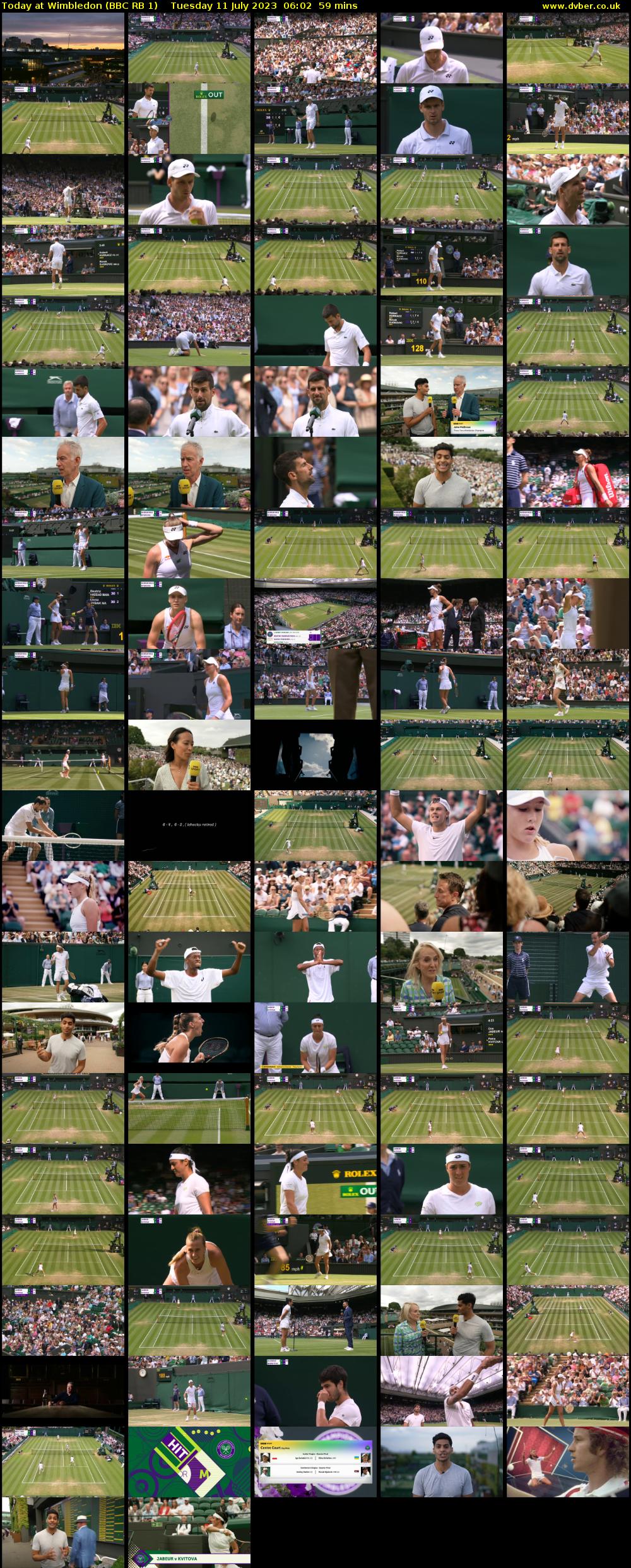 Today at Wimbledon (BBC RB 1) Tuesday 11 July 2023 06:02 - 07:01