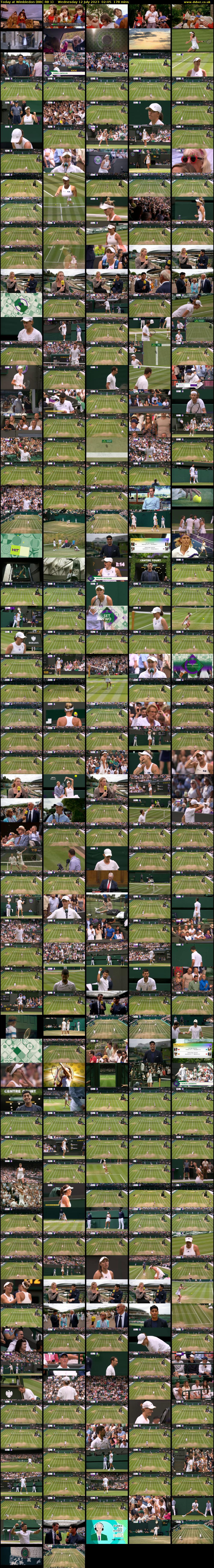 Today at Wimbledon (BBC RB 1) Wednesday 12 July 2023 02:05 - 05:03