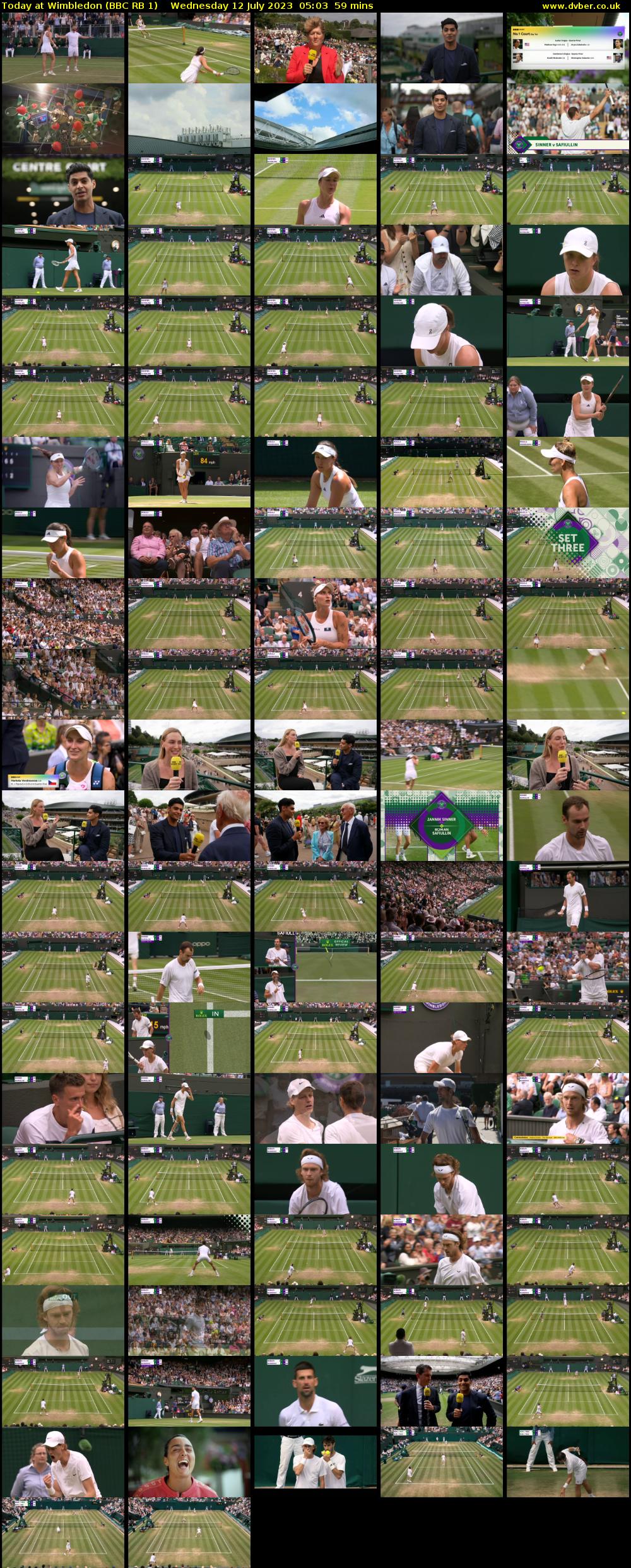 Today at Wimbledon (BBC RB 1) Wednesday 12 July 2023 05:03 - 06:02