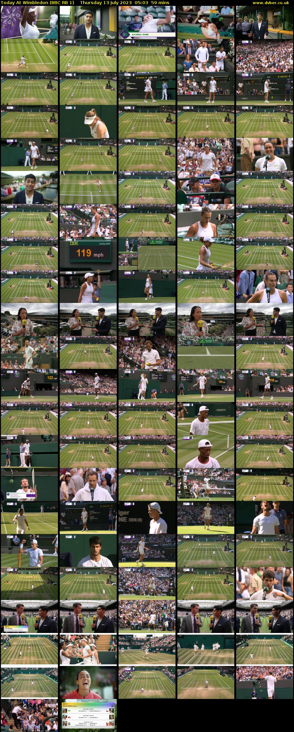 Today at Wimbledon (BBC RB 1) Thursday 13 July 2023 05:03 - 06:02
