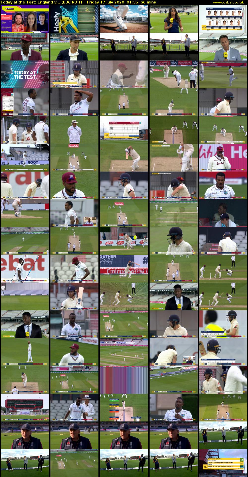 Today at the Test: England v... (BBC RB 1) Friday 17 July 2020 01:35 - 02:35