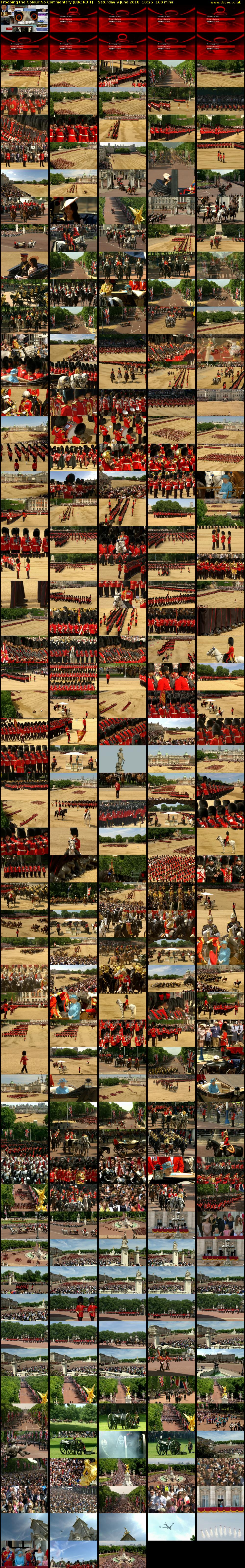 Trooping the Colour No Commentary (BBC RB 1) Saturday 9 June 2018 10:25 - 13:05