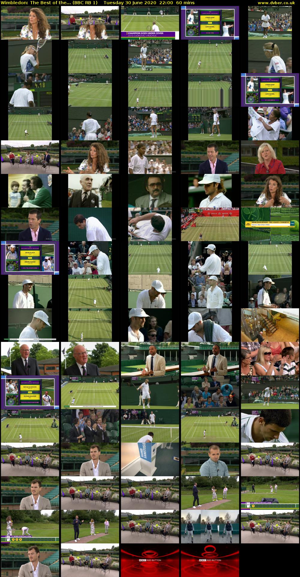 Wimbledon: The Best of the... (BBC RB 1) Tuesday 30 June 2020 22:00 - 23:00