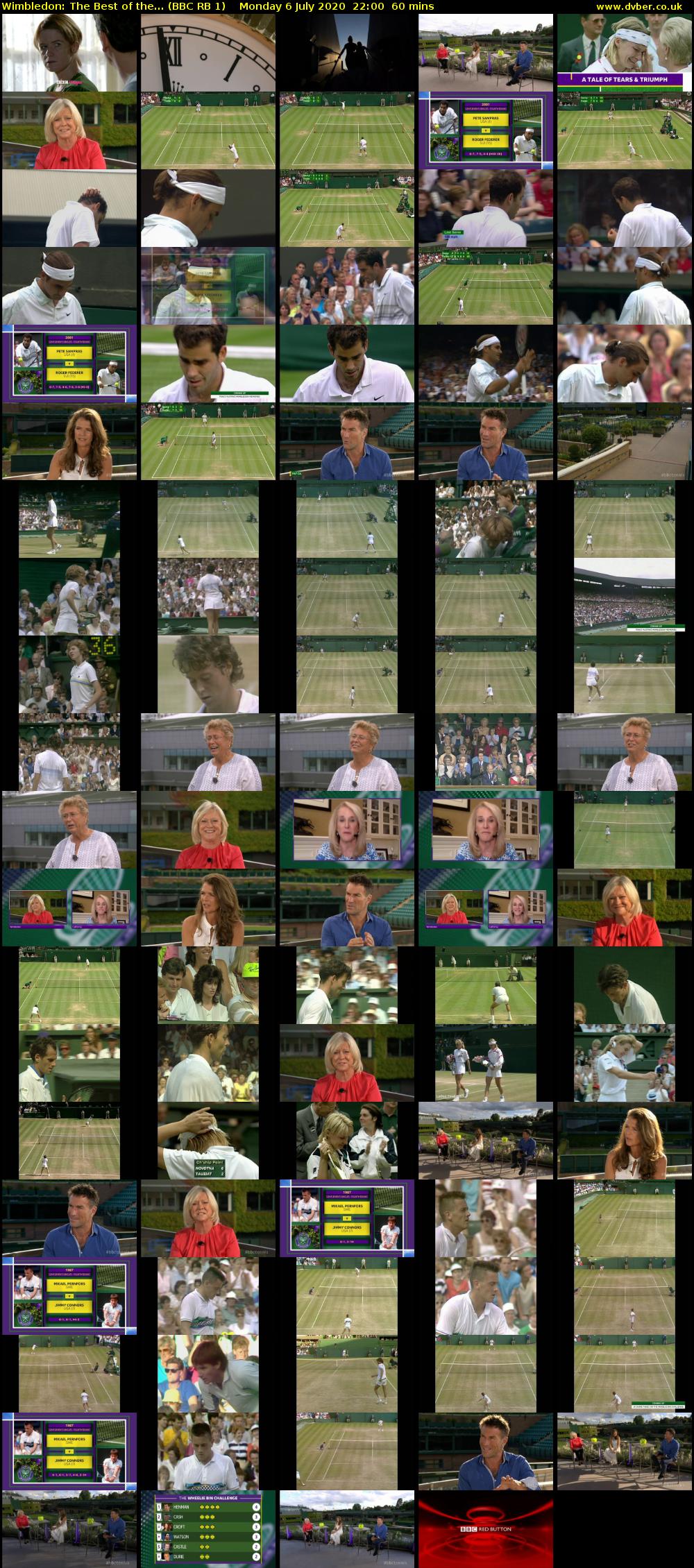 Wimbledon: The Best of the... (BBC RB 1) Monday 6 July 2020 22:00 - 23:00