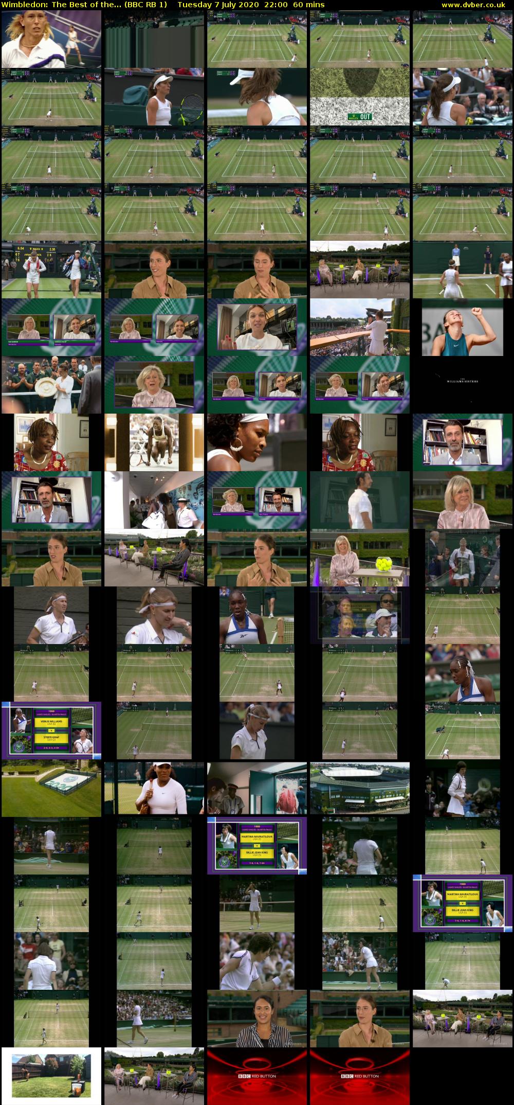 Wimbledon: The Best of the... (BBC RB 1) Tuesday 7 July 2020 22:00 - 23:00
