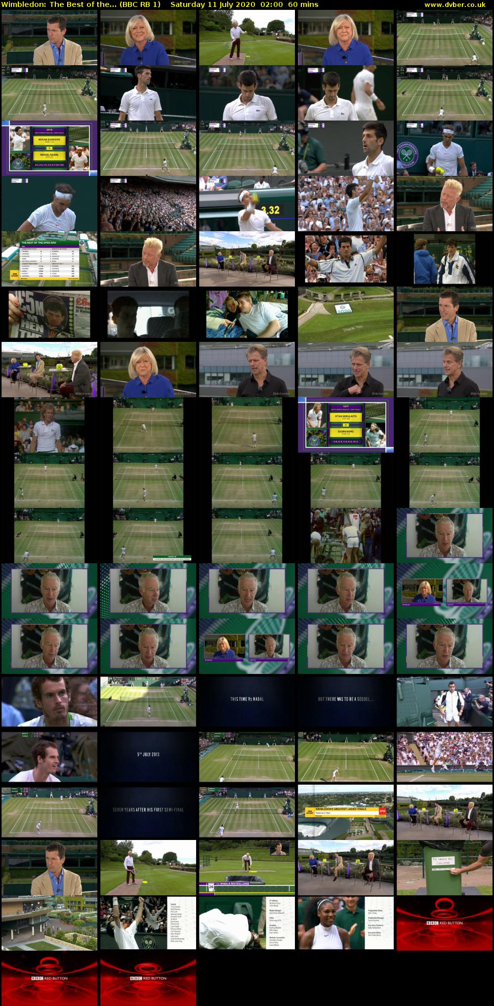 Wimbledon: The Best of the... (BBC RB 1) Saturday 11 July 2020 02:00 - 03:00