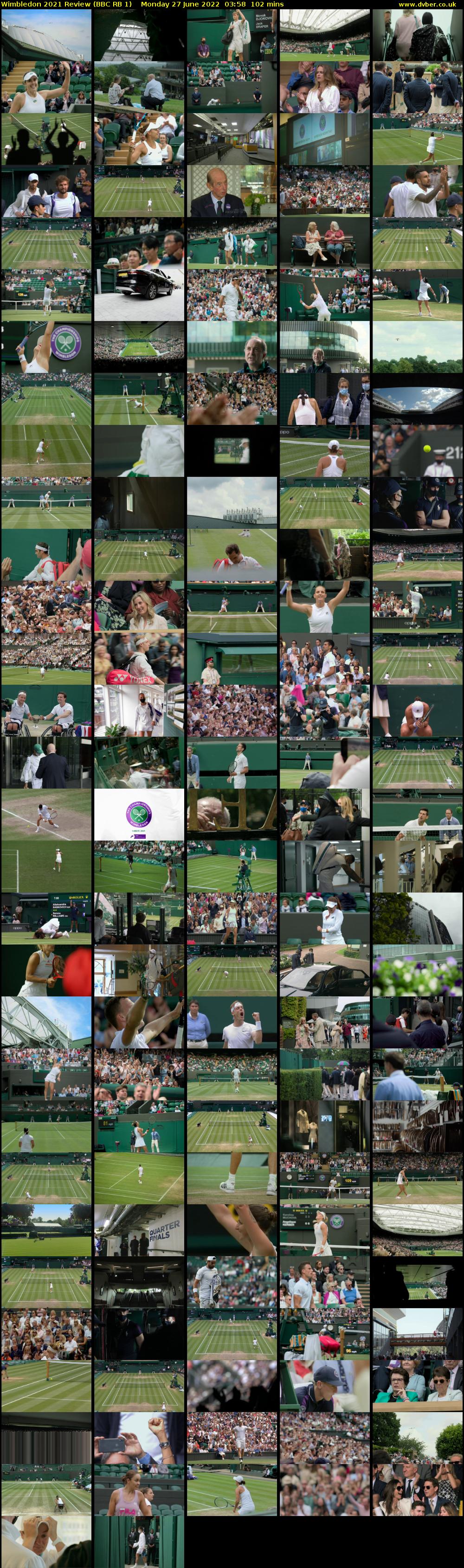 Wimbledon 2021 Review (BBC RB 1) Monday 27 June 2022 03:58 - 05:40