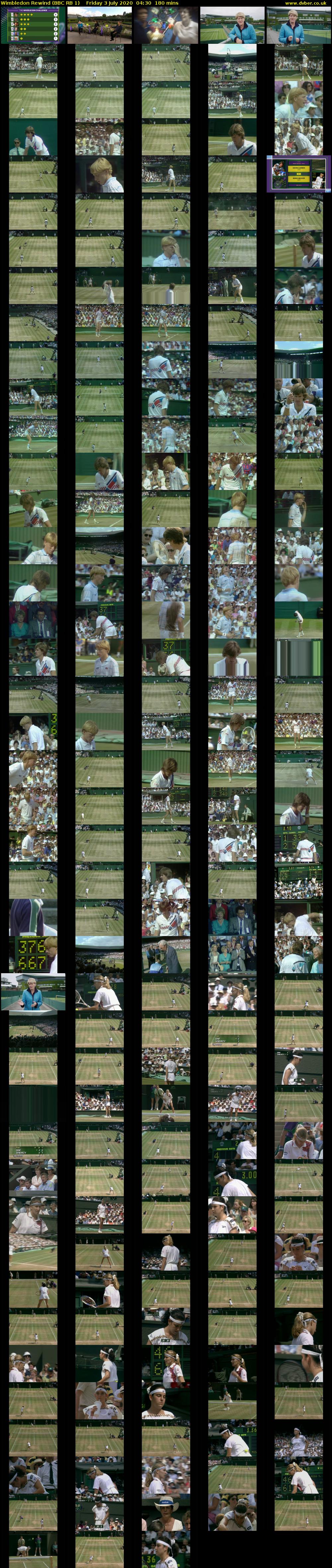 Wimbledon Rewind (BBC RB 1) Friday 3 July 2020 04:30 - 07:30