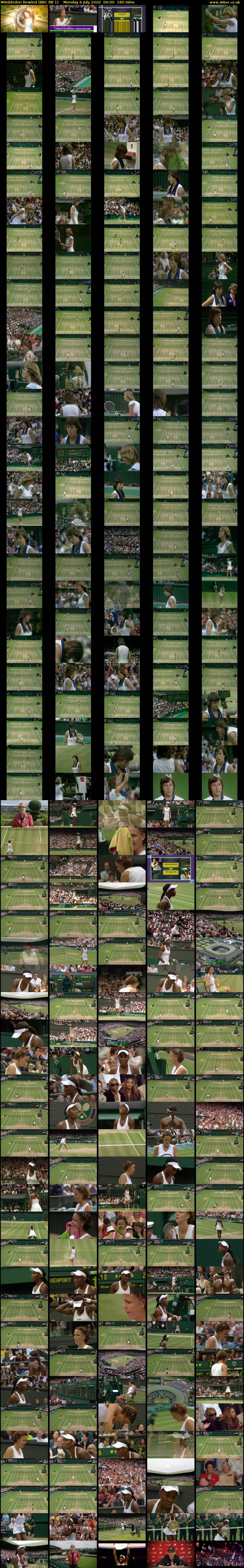 Wimbledon Rewind (BBC RB 1) Monday 6 July 2020 06:00 - 09:00