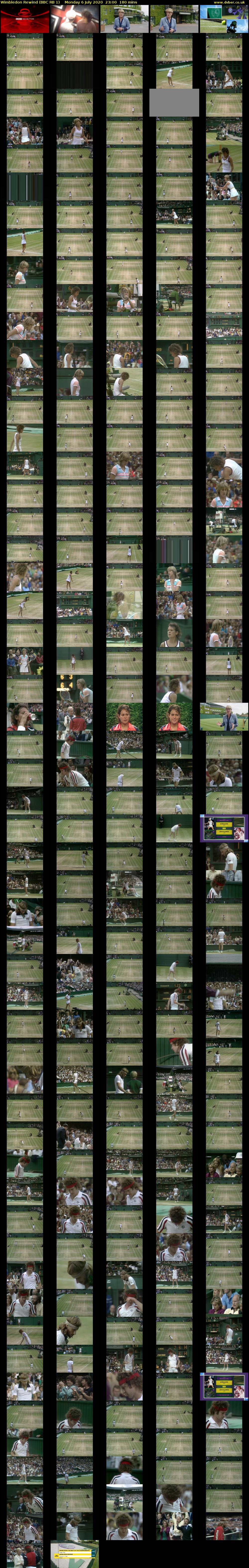 Wimbledon Rewind (BBC RB 1) Monday 6 July 2020 23:00 - 02:00