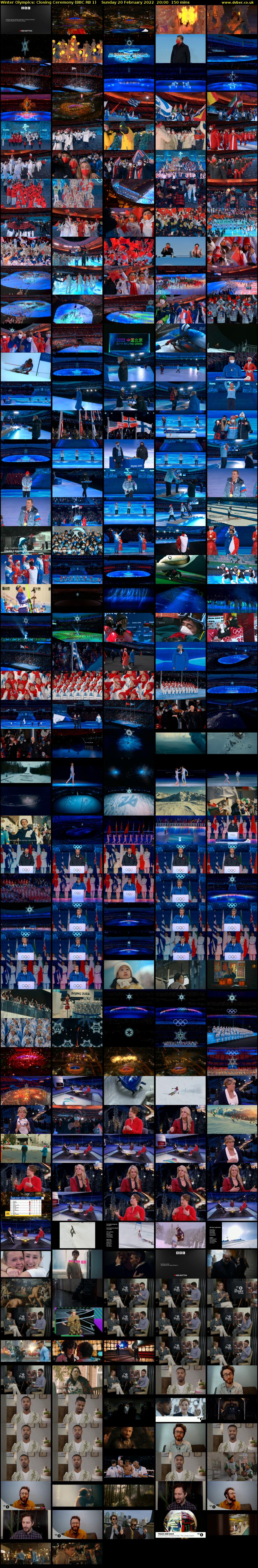 Winter Olympics: Closing Ceremony (BBC RB 1) Sunday 20 February 2022 20:00 - 22:30