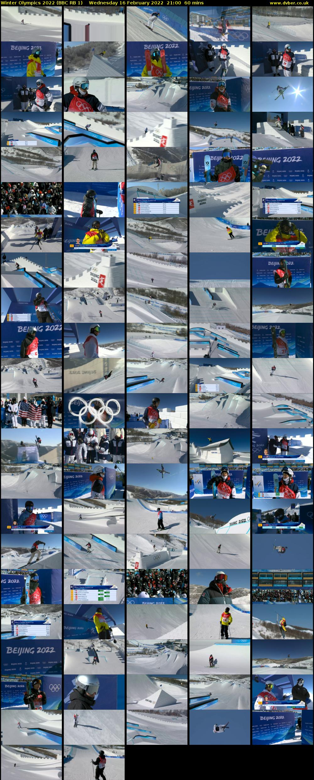 Winter Olympics 2022 (BBC RB 1) Wednesday 16 February 2022 21:00 - 22:00