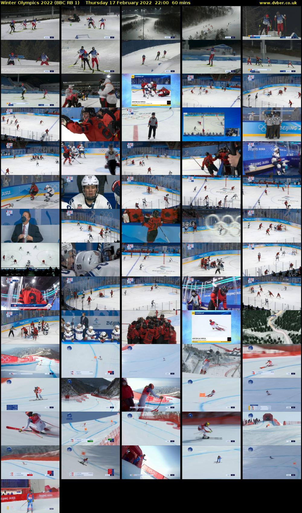 Winter Olympics 2022 (BBC RB 1) Thursday 17 February 2022 22:00 - 23:00