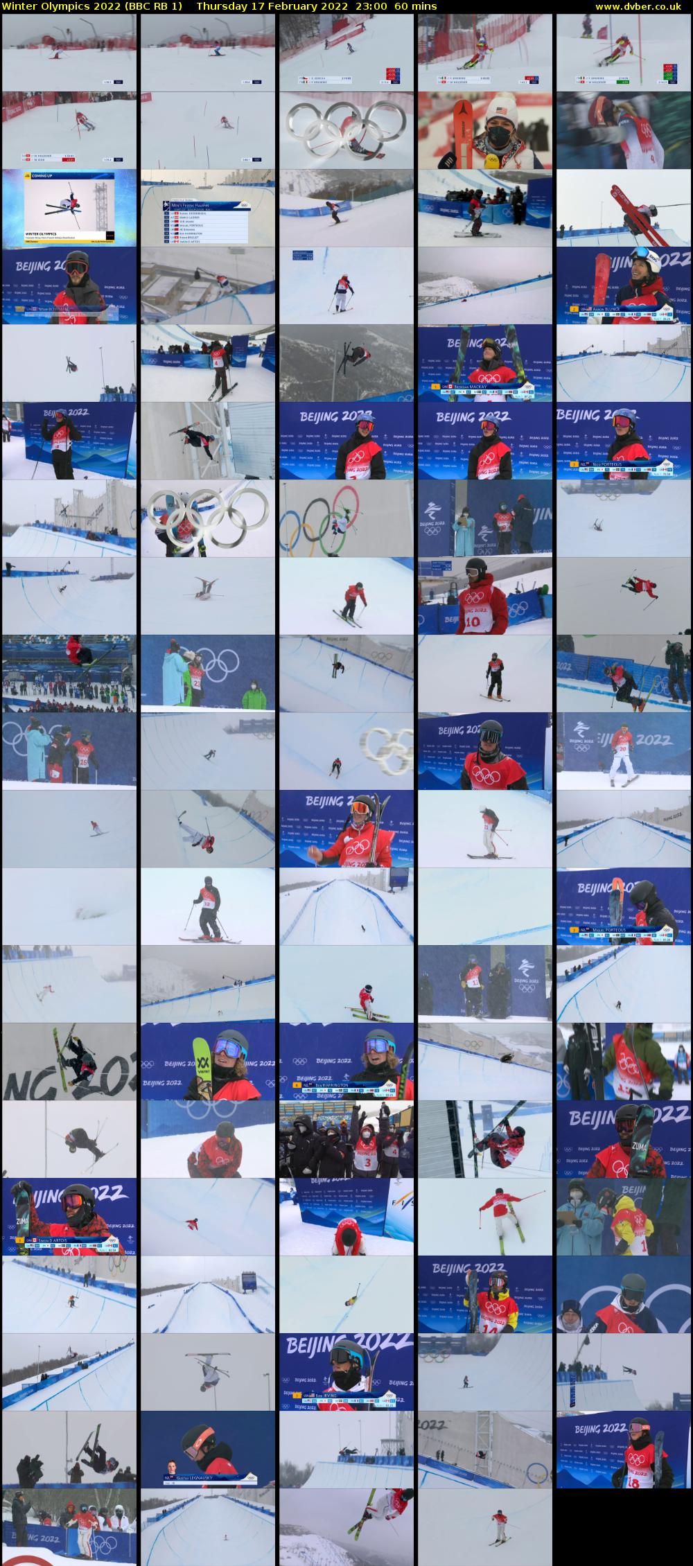 Winter Olympics 2022 (BBC RB 1) Thursday 17 February 2022 23:00 - 00:00