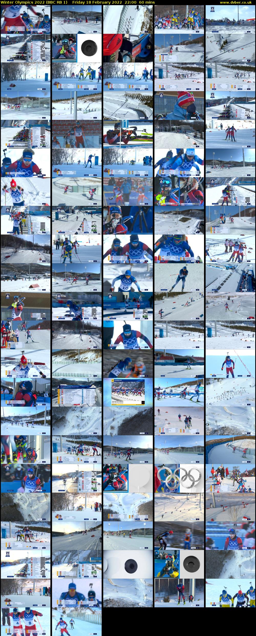 Winter Olympics 2022 (BBC RB 1) Friday 18 February 2022 22:00 - 23:00