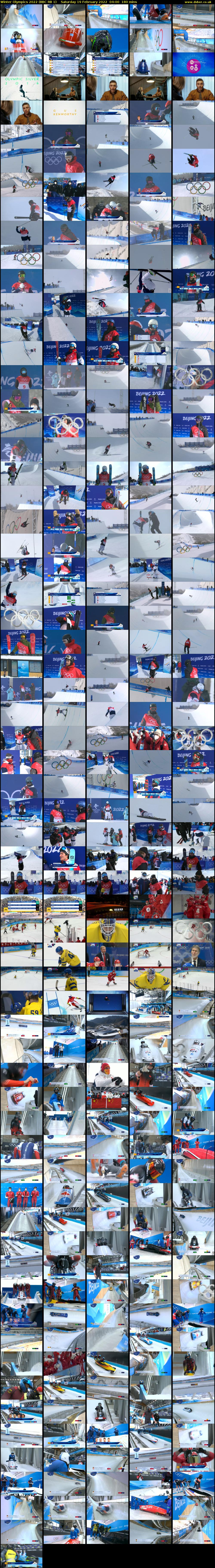 Winter Olympics 2022 (BBC RB 1) Saturday 19 February 2022 04:00 - 07:00