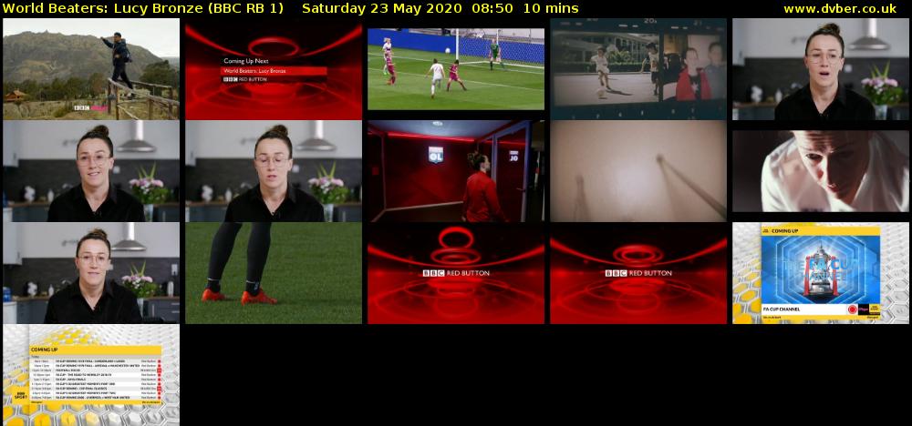 World Beaters: Lucy Bronze (BBC RB 1) Saturday 23 May 2020 08:50 - 09:00