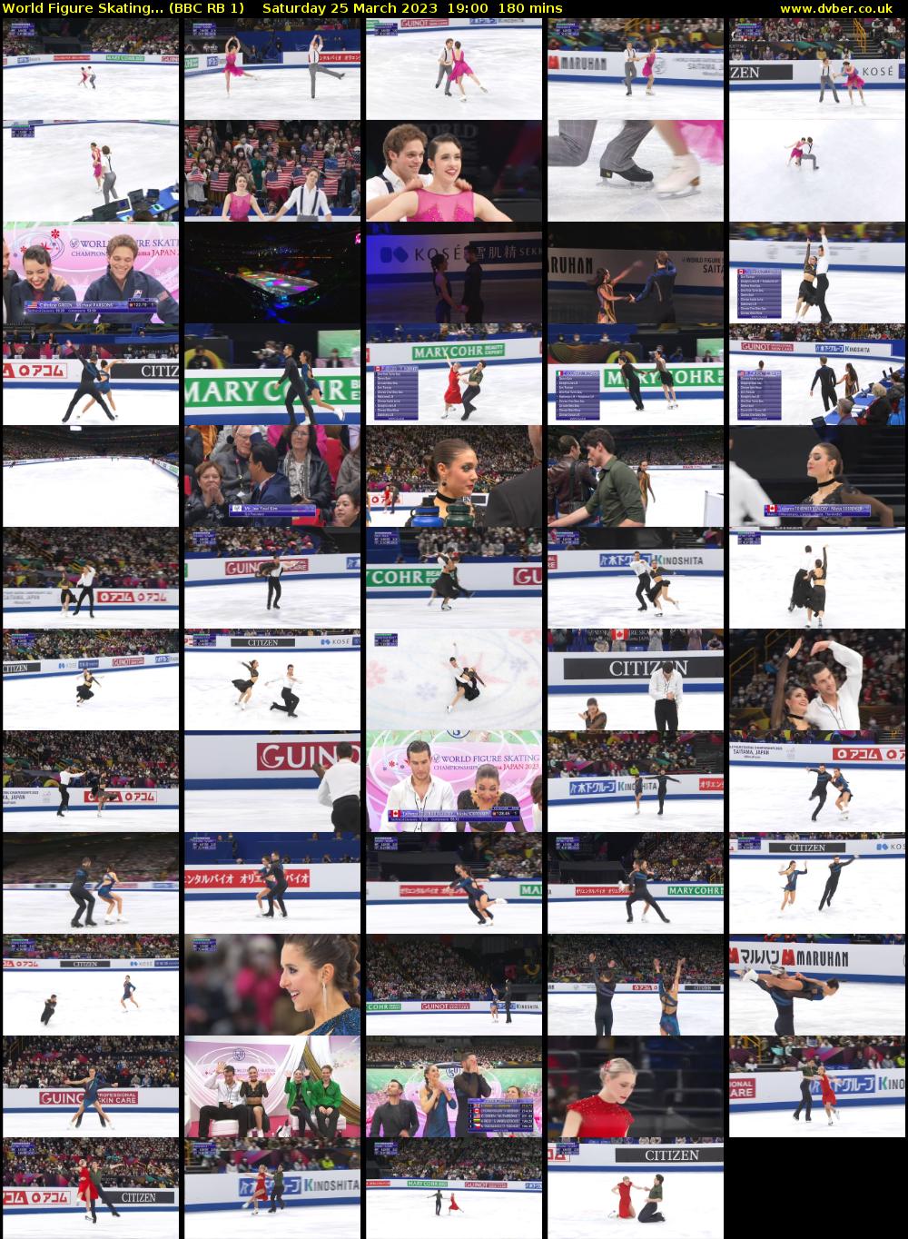World Figure Skating... (BBC RB 1) Saturday 25 March 2023 19:00 - 22:00