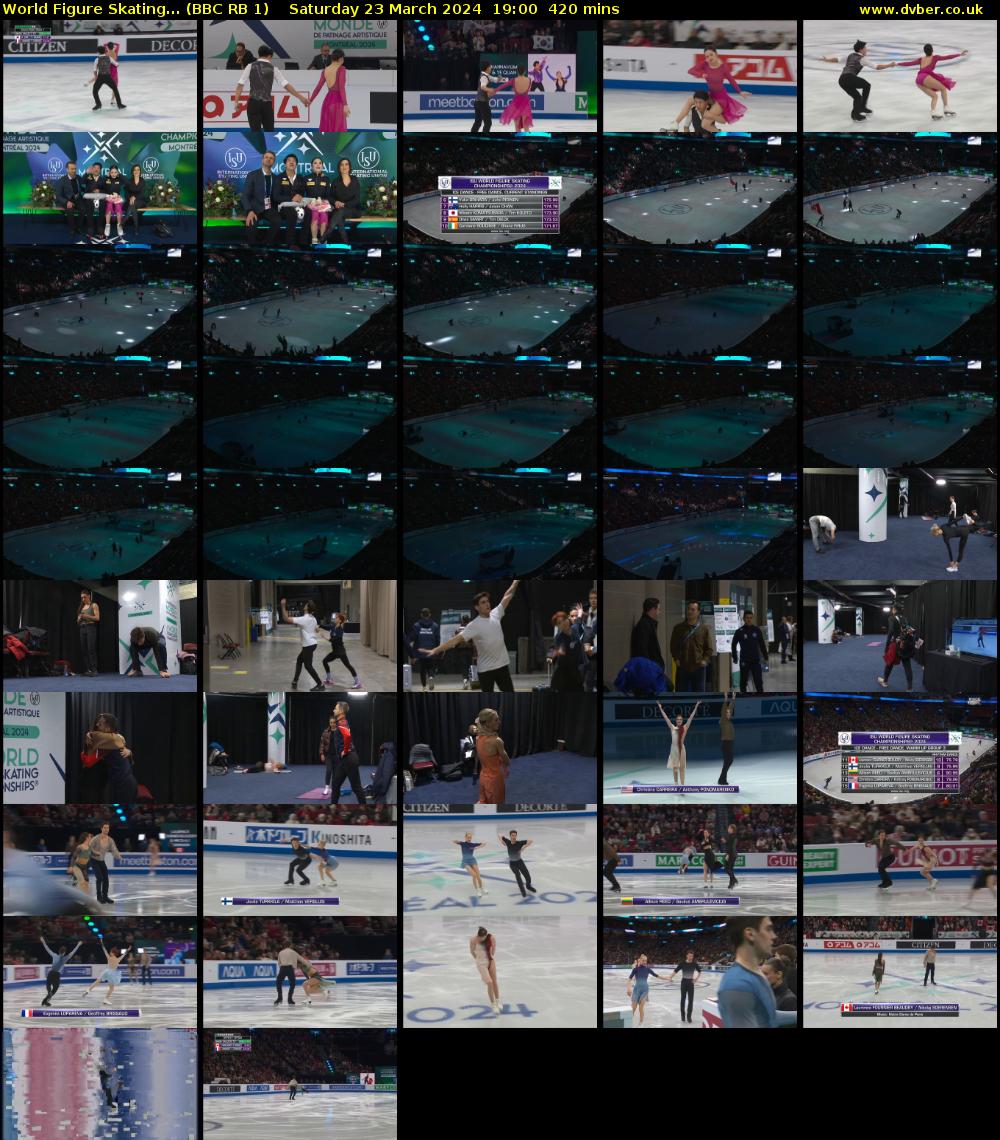 World Figure Skating... (BBC RB 1) Saturday 23 March 2024 19:00 - 02:00