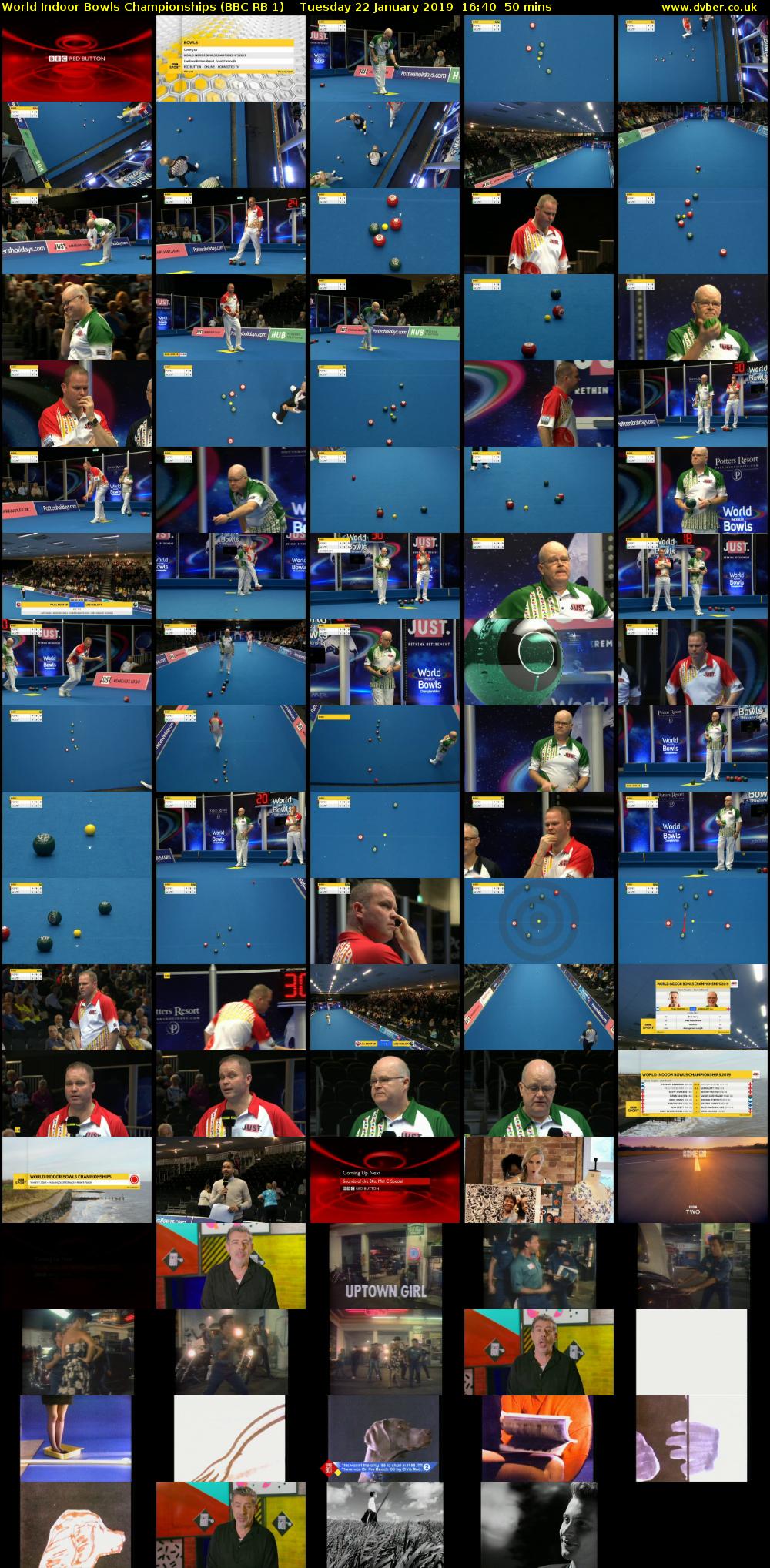 World Indoor Bowls Championships (BBC RB 1) Tuesday 22 January 2019 16:40 - 17:30